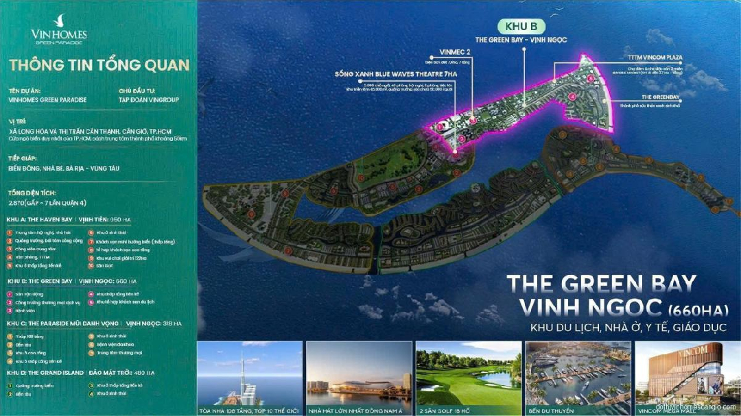 PHÂN KHU B – THE GREEN BAY vinhomes cần giờ
