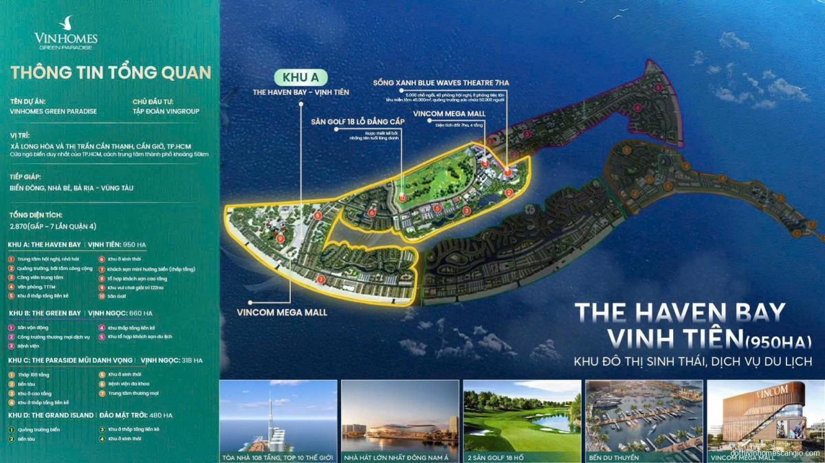 Phân khu A The Haven Bay Vinhomes Cần Giờ