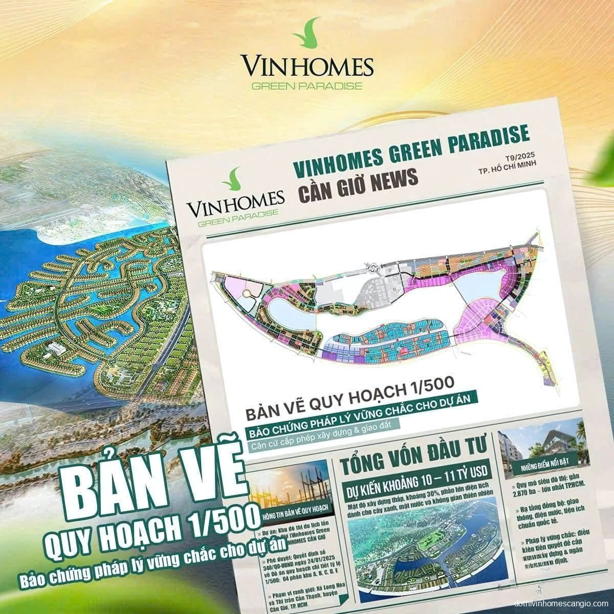 Pháp lý dự án Vinhomes Green Paradise Cần Giờ có gì?
